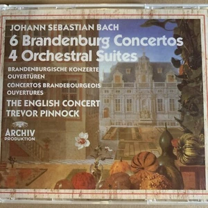 Bach 6 Brandenburg Concertos 4 Orchestral Suites PINNOCK English Consort 3 cds - Picture 1 of 2