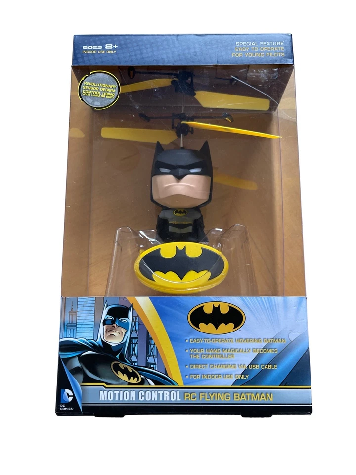 DC Comics Motion Control RC Flying Batman (INDOOR)~Easy To Operate~NIB - Image 1 of 1