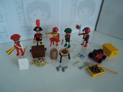 PLAYMOBIL vintage lot pirates complet bateau canon carte trésor 3550 V2 #2 - Photo 1/4