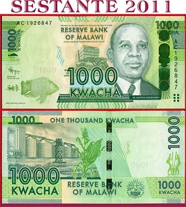 MALAWI - 1.000 1000 KWACHA 1.1. 2012 - P 62a - FDS / UNC - Bild 1 von 1