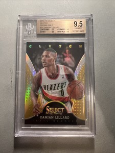 Damian Lillard 2013 Panini Select Clutch Prizms GOLD 10/10 True Gem Mint BGS 9.5