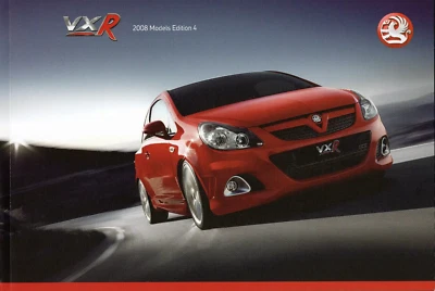 Vauxhall VXR Sales Brochure 2008 - Edition 4 - 51 pgs Corsa, VXR8 etc - Image 1 of 4