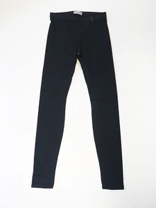 Helmut Lang Black Skinny Leg Elastic Waist Pants, Size P - Picture 1 of 11