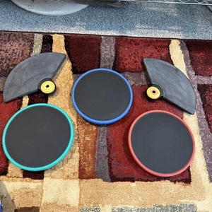 PS3 Guitar Hero Red Octane World Tour 3 Drum Pads 2 Cymbals Replacement Parts L2 - Picture 1 of 9