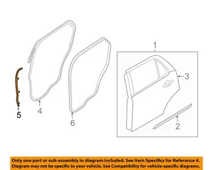 PUERTA TRASERA DELANTERA IZQUIERDA FORD OEM 11-18 Explorer BB5Z7825325B - Imagen 1 de 2