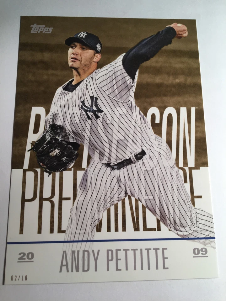 2018 Topps Update Postseason Preeminence Jumbo 5x7 Andy Pettitte Yankees 02/10 - Image 1 of 1