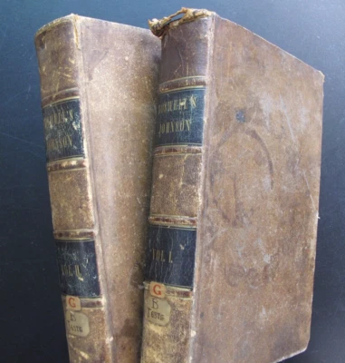English Author Dictionary Biog. James Boswell The Life of Samuel Johnson 2V 1843 - Image 1 of 4