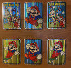 6 1990 VINTAGE NINTENDO SUPER MARIO Bros Brothers Prism Sticker GAME VENDING NES