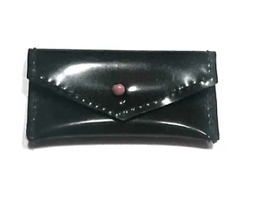Vintage 1960s Barbie Fashion CLONE Black Vinyl Clutch Purse w/Pink Pearl Closure - Picture 1 of 7