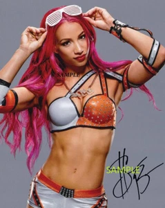 SASHA BANKS #1 REPRINT AUTOGRAPHED 8X10 PHOTO SIGNED MAN CAVE GIFT WWE DIVA - Picture 1 of 1