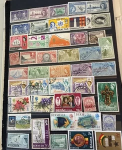 Sammlung ausländische Seitenkarten gebraucht postfrisch alle Britisch England Indien Ghana N617 - Bild 1 von 13