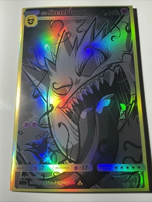 Cuaderno de bocetos Gorkem Demir Venomized Gengar (2025) casi nuevo exclusivo de Nueva York lámina en blanco y negro 2/3 Foto 1 de 4