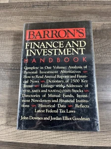 Finance And Investment Handbook By John Downs & Jordan Goodman 1987 - Foto 1 di 4