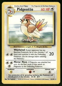 Pokemon Tcg Pidgeotto #22 Pokemon Base Set NM - Picture 1 of 2