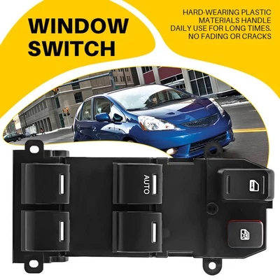 Botão interruptor janela de energia lateral esquerda dianteiro para Honda 2009-2014 ajuste preto - Imagem 1 de 4
