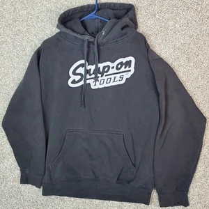Snap On Tools Sudadera con Capucha Adulto L Negro Pullover Con Capucha Gráfico Sudadera Logo Y2K - Imagen 1 de 10