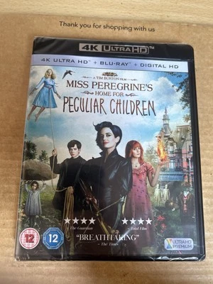 Miss Peregrine’s Home For Peculiar Children 4K UHD BluRay NEW &SEALED Tim Burton - Image 1 of 3