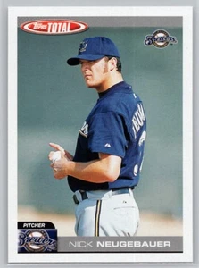 2004 TOPPS TOTAL #741 NICK NEUGEBAUER MILWAUKEE BREWERS - Picture 1 of 2
