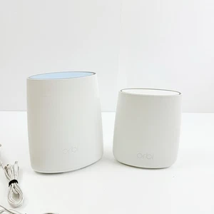 Netgear Orbi Router RBR40 X1 & RBS20 X 1 Whole Home Mesh WiFi Router Set Tested - Picture 1 of 7