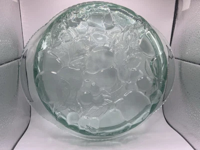 Libbey Orchard Fruit Green Glass Pie Dish - Image 1 of 4