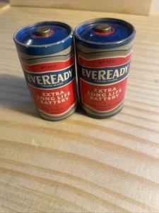 Vintage Eveready D Cell Nr. 950 Batterie August 1942 tot - Bild 1 von 5