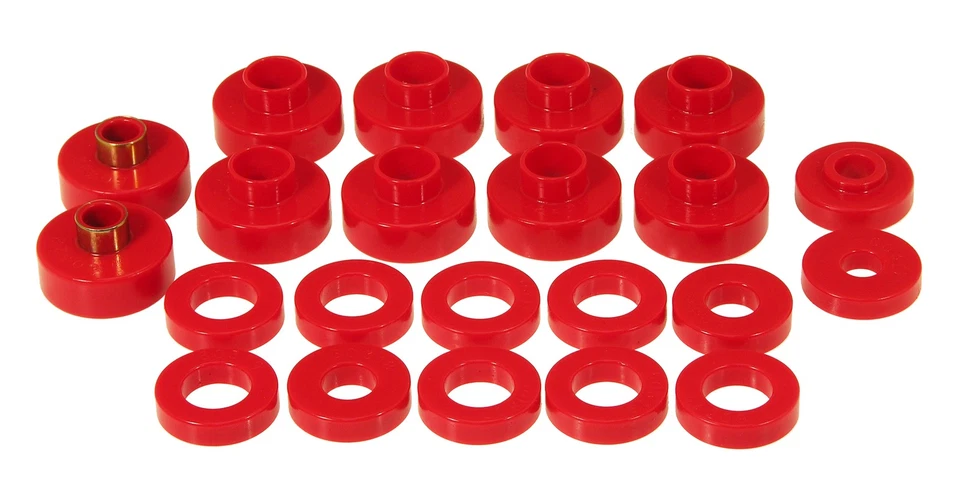 Kit de bujes de montaje de carrocería Prothane para 76-79 Jeep CJ5/CJ7 22 - rojo Foto 1 de 4