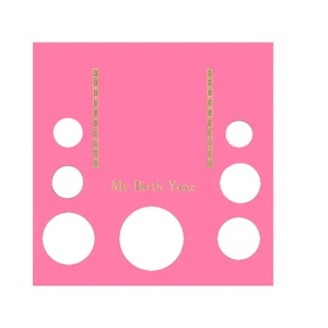 Juego de 7 monedas año de nacimiento Pink Capital Plastics EE. UU. con águila de plata y dólar pequeño - Imagen 1 de 2