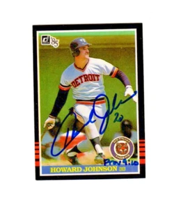 Howard Johnson autograph signed 1985 Donruss baseball card  DETROIT TIGERS Mets - Picture 1 of 1
