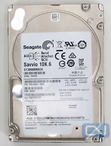 Disco duro Seagate Savvio 10K.6 300 GB (SAS) ST300MM0026 64 MB 6 Gb/s 15 mm 2,5" - Imagen 1 de 2