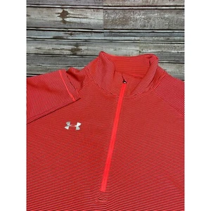 Under Armour Pullover Striped 1/4 Zip Athletic Size XL - Picture 1 of 7