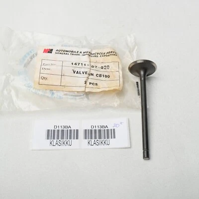 Se adapta a Honda CB100 CB125 S CL100 CL125 SL100 SL125 TL125 XL100 válvula de admisión Foto 1 de 4