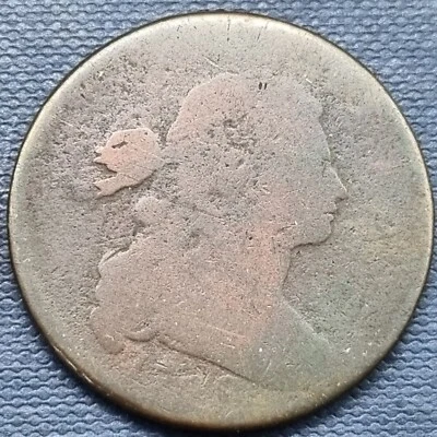 1798 Draped Bust Large Cent 1c Circulated #78447 - Image 1 of 2