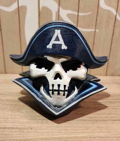 2016 Milwaukee Admirals Skull Coin Piggy Bank Hockey Scully Mascot Predators Cover