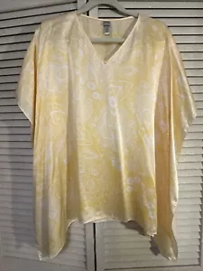 Chico's Kimono Poncho Top Damen 100 % Seide Paisley Neu ohne Etikett kleiner Defekt - Bild 1 von 6