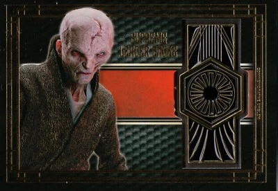 Star Wars The Last Jedi, Snoke (First Order) Commemorative Emblem Card BG-SF - Image 1 of 2