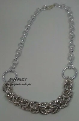 collana donna in alluminio color argento - Immagine 1 di 2