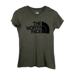 Camiseta manga corta The North Face para mujer talla XS gris logotipo estampado gráfico - Imagen 1 de 5