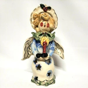 Heather Goldminc Angel Holding Candle Statue Figure 2001 Blue Sky Corporation - Picture 1 of 12