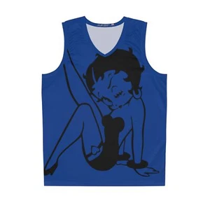 BETTY BOOP Blue Basketball Jersey (AOP) - Picture 1 of 13