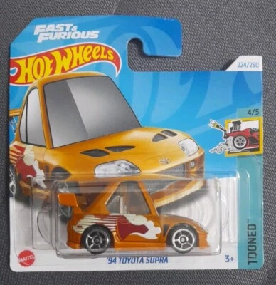 Hot Wheels '94 Toyota Supra "Fast & Furious" Tooned - Immagine 1 di 3