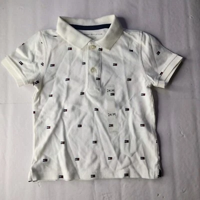 Polo Blanco de Tommy Hilfiger Talla 24 MESES  Foto 1 de 3