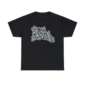 New York graffiti adult black, white T-shirt, Unisex Heavy Cotton Tee NYC - Picture 1 of 8