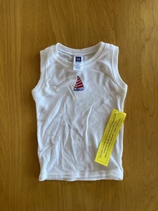 Baby Gap NWT Tank Top VINTAGE 2 Years Kids 2T Sailboat Boys Girls Beach Shorts - Picture 1 of 2