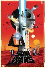 SDCC 2022 Star Wars A New Hope Luke Skywalker Leia Poster Print Art 16x24 Mondo