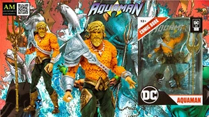 Mcfarlane DC Direct Page Punshers Action Figure & Comic - Aquaman - New/Sealed - Picture 1 of 11