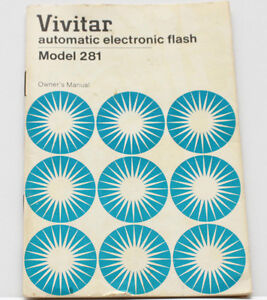 Vivitar Model 281 Electronic Flash Instruction Manual Guide