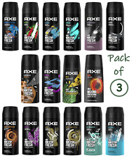 3 Pack of AXE Body Spray Deodorant Mix Within The Available Kinds (3X150ML)