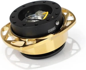 NRG Innovations NRG-SRK-257BK-CG GOLD Quick Release Steering Wheel Boss Hub Univ - Picture 1 of 2