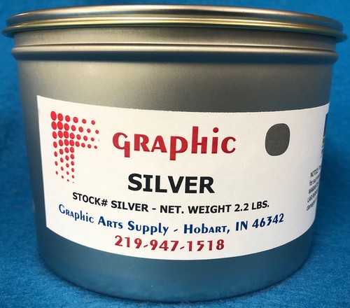 PMS 877 METALLIC SILVER INK ALTERNATIVE (RUNS GREAT) VACUUM PACKED 2.2 ...