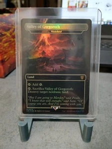Valley of Gogoroth 376 Commander Lord of the Rings Borderless Mythic Foil NM - Picture 1 of 2